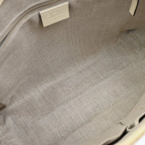 GUCCI Micro GG Guccissima 2Way Shoulder Hand Bag Leather White Italy 23KB342 - Picture 10 of 16